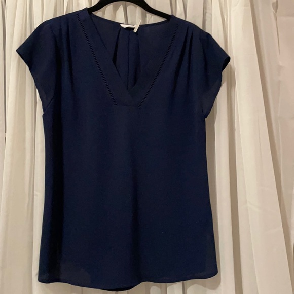 Blu Pepper Navy Blue Blouse - Picture 1 of 4